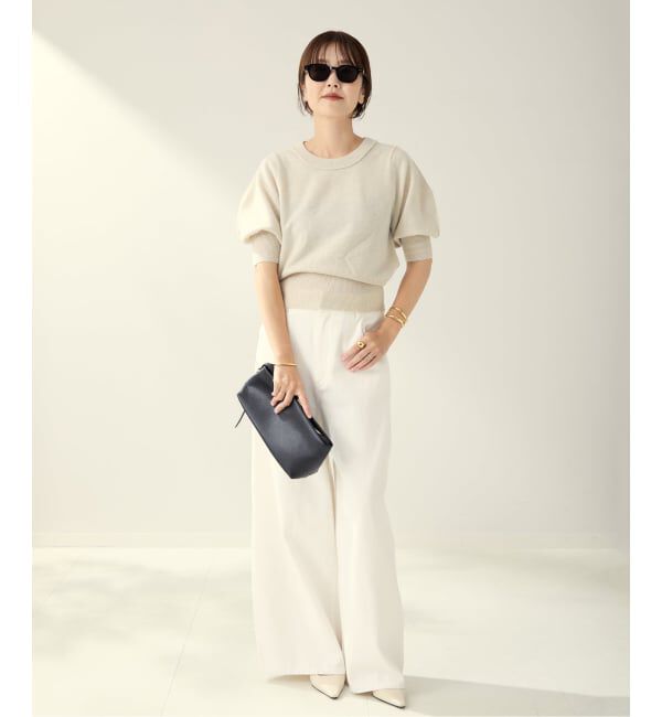 Plage「R&rsquo;IAM ハーフスリーブパフニット」|ニット・セーター|