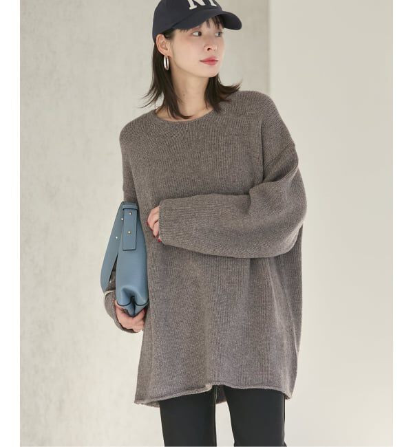 Plage「《追加》WOOL CASHMERE SOFT TUNIC ニット」|ニット・セーター|グレー
