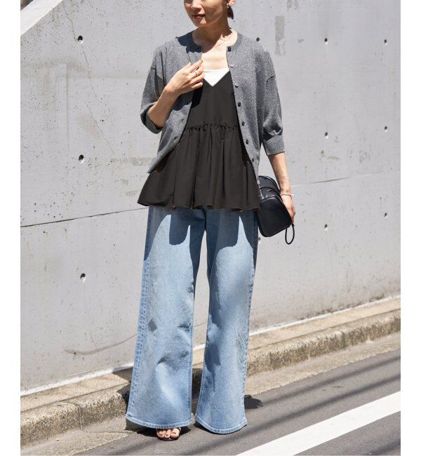 IENA「《追加》LEVITAクルーカーディガン」|カーディガン|