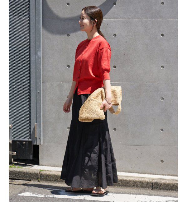 IENA「《追加》LEVITAクルーカーディガン」|カーディガン|