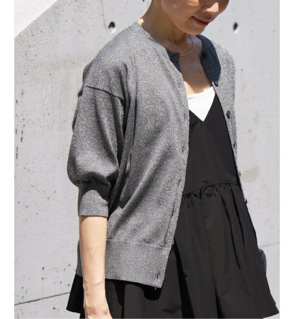 IENA「《追加》LEVITAクルーカーディガン」|カーディガン|