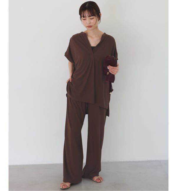 SLOBE IENA「《2枚セット》カットジョーゼットセットアップ」|Tシャツ・カットソー|