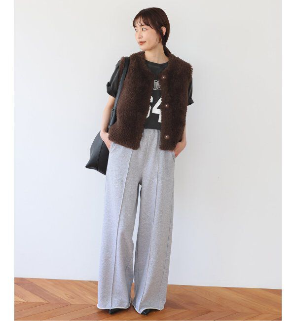 SLOBE IENA「フェイクファーニットベスト」|ベスト・ジレ|