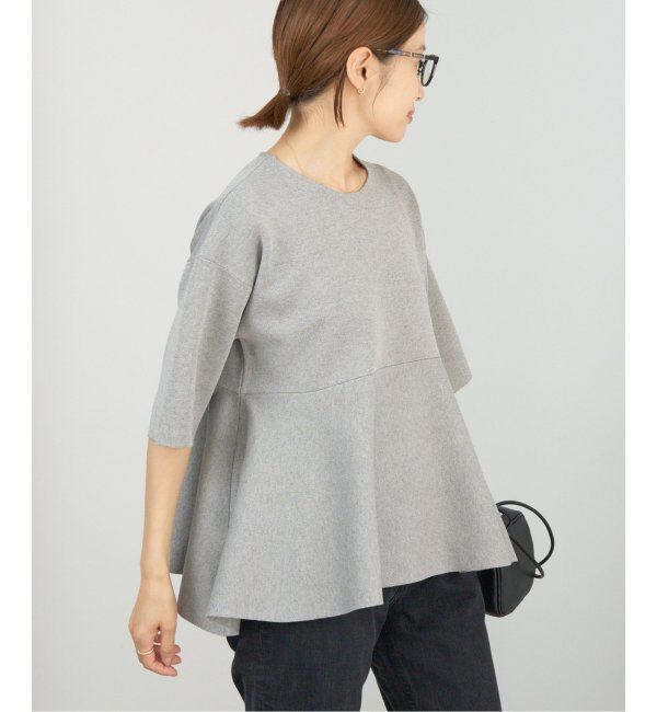 IENA「Debussyペプラムプルオーバー」|ニット・セーター|