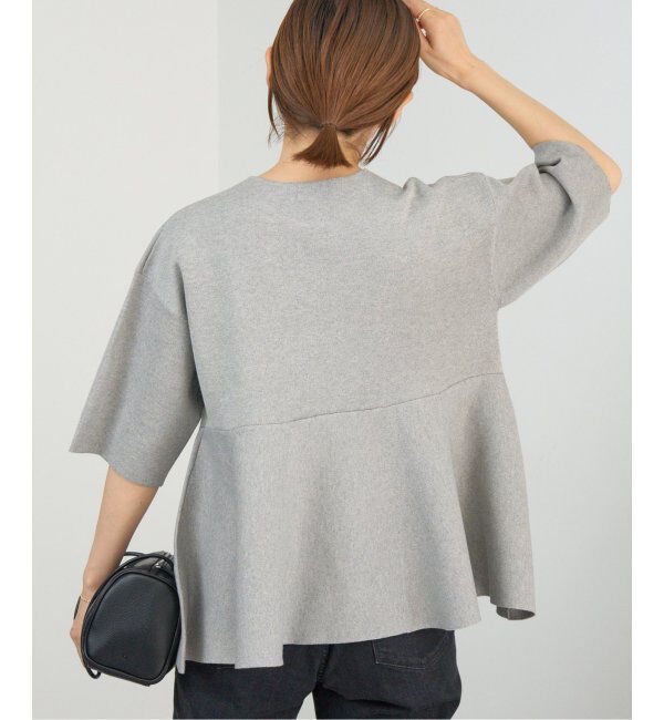 IENA「Debussyペプラムプルオーバー」|ニット・セーター|