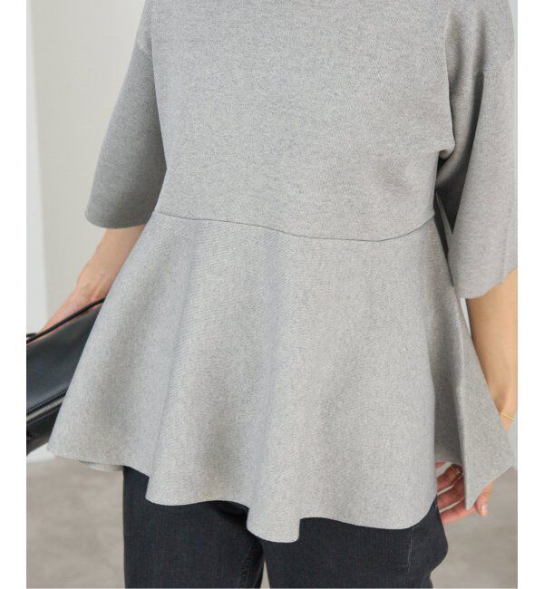 IENA「Debussyペプラムプルオーバー」|ニット・セーター|