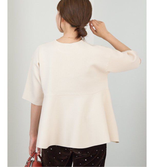 IENA「Debussyペプラムプルオーバー」|ニット・セーター|