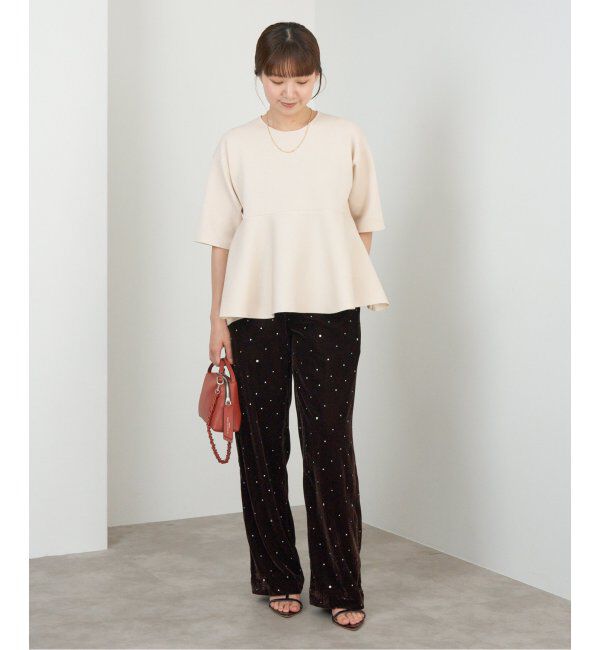 IENA「Debussyペプラムプルオーバー」|ニット・セーター|