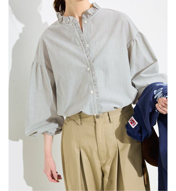 SLOBE IENA「《追加》ミニフリルブラウス」|シャツ・ブラウス|