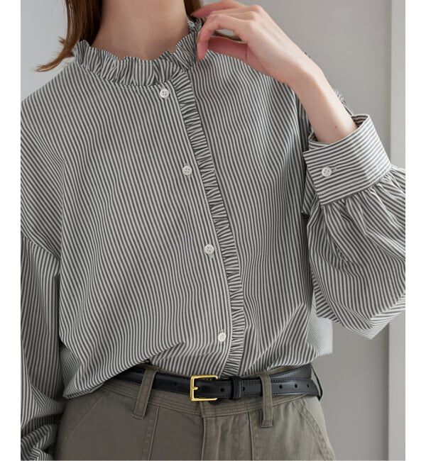 SLOBE IENA「《追加》ミニフリルブラウス」|シャツ・ブラウス|