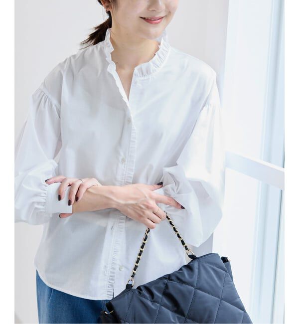 SLOBE IENA「《追加》ミニフリルブラウス」|シャツ・ブラウス|