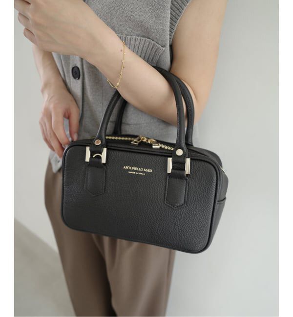 SLOBE IENA「ANTONELLO MASI/アントネッロマージ SLOBE別注 レザーボストンバッグ」|ボストンバッグ|