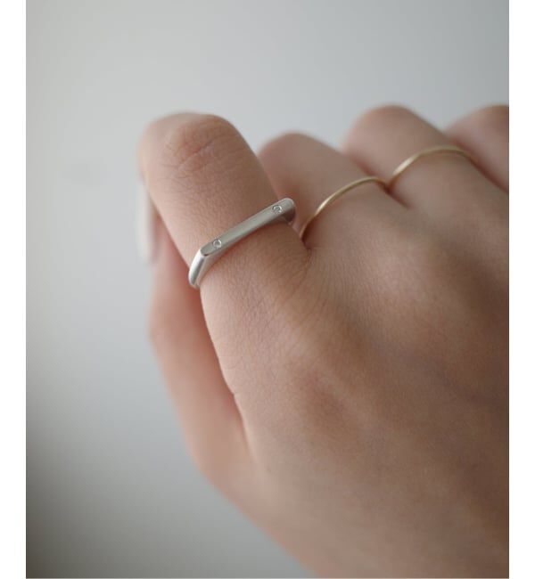 SLOBE IENA「unique/ユニーク SLOBE別注 ダイヤモンド2粒リング」|リング|