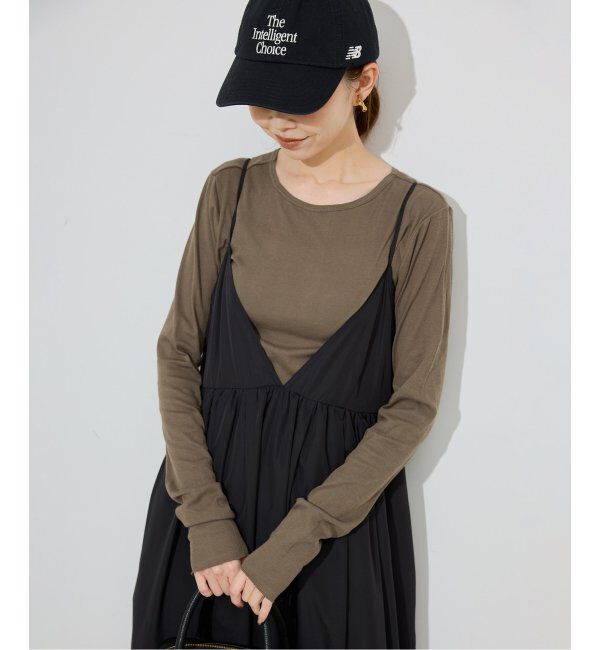 SLOBE IENA「《追加6/一部カラーWEB・店舗限定》miller  SLOBE別注 SHEER RIB クルーネック」|Tシャツ・カットソー|