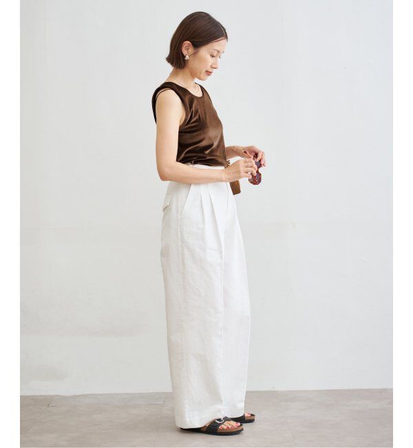 IENA「スノーベロア ノースリーブ」|Tシャツ・カットソー|