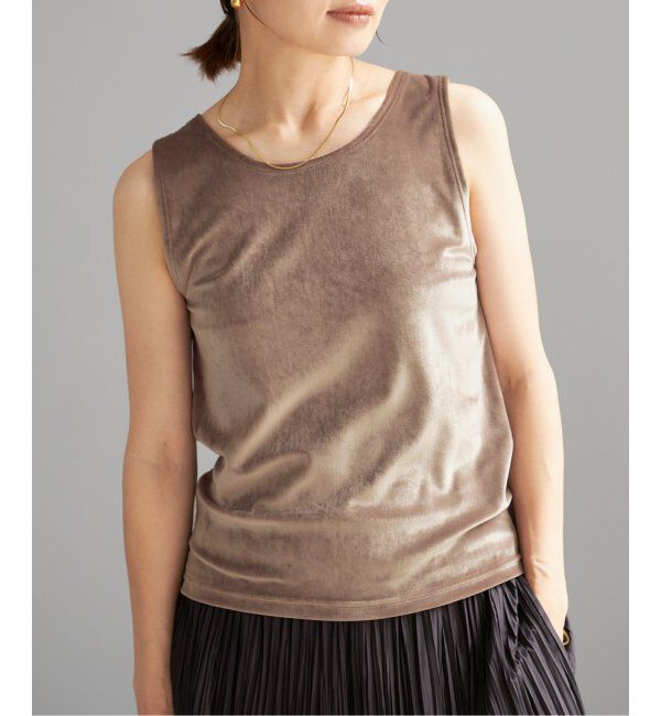 IENA「スノーベロア ノースリーブ」|Tシャツ・カットソー|