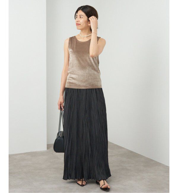 IENA「スノーベロア ノースリーブ」|Tシャツ・カットソー|