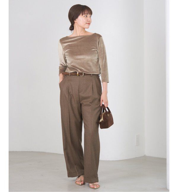 IENA「スノーベロア プルオーバー」|Tシャツ・カットソー|