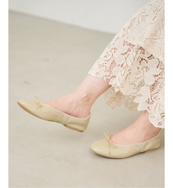 IENA「PORSELLI/ポルセリ 別注 SOLID BALLET バレエシューズ」|バレエシューズ|