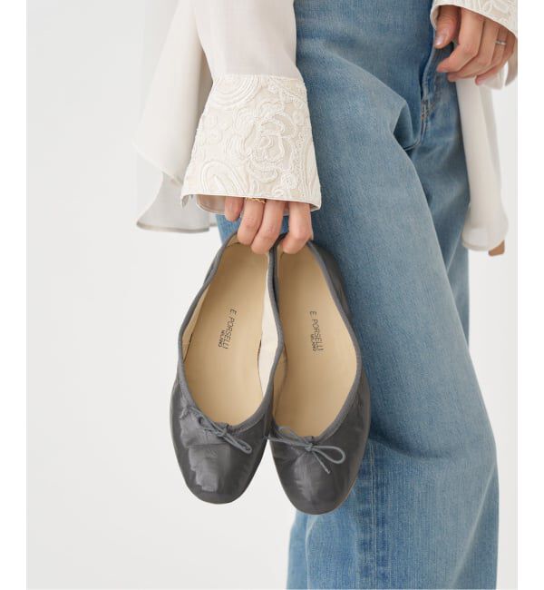 IENA「PORSELLI/ポルセリ 別注 SOLID BALLET バレエシューズ」|バレエシューズ|