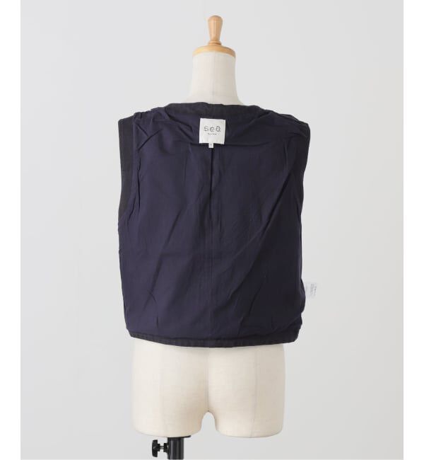 IENA LA BOUCLE「SEA NEW YORK/シー ニューヨーク CAROLYN WORKWEAR VEST PF25-035」|ダウンベスト・ベスト|