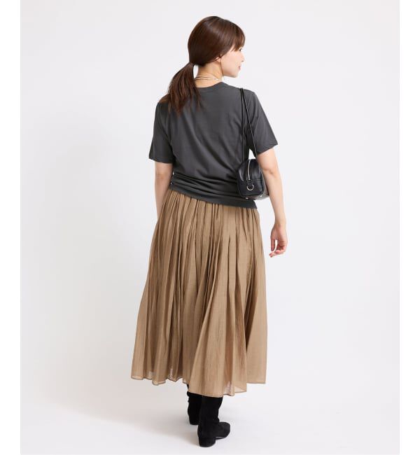 IENA「《追加》ATON/エイトン 別注 FRESCA SINGLE JERSEY Tシャツ」|Tシャツ・カットソー|