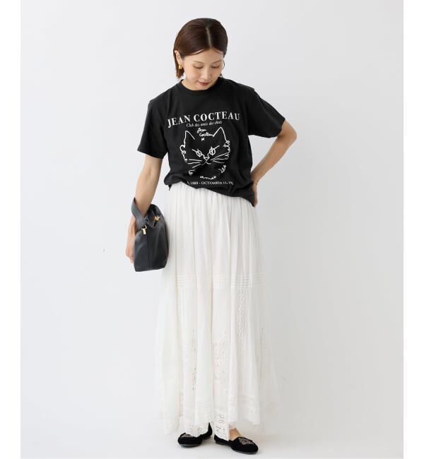 IENA「THE CULTURE CODE &times; Jean Cocteau 別注 CAT Tシャツ」|Tシャツ・カットソー|