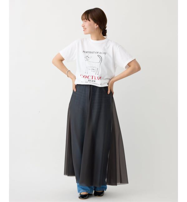 IENA「THE CULTURE CODE &times; Jean Cocteau 別注 CAT Tシャツ」|Tシャツ・カットソー|