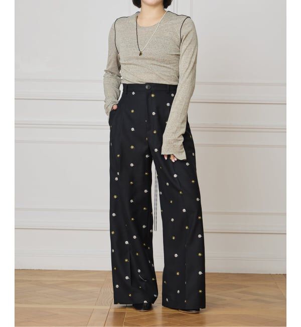 IENA LA BOUCLE「HAKUJI/ハクジ Glittery ロングスリーブプルオーバー H232564」|Tシャツ・カットソー|