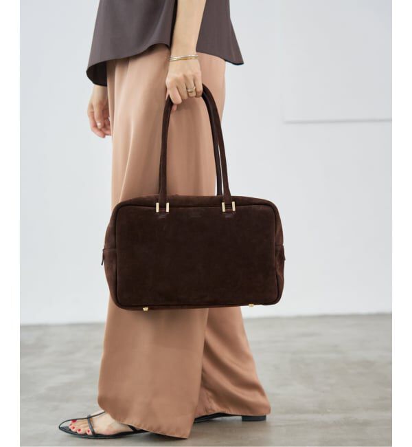 IENA「《追加》Manuel MILANO/マニュエルミラノ SUEDE BOSTON スエードボストンバッグ」|ボストンバッグ|