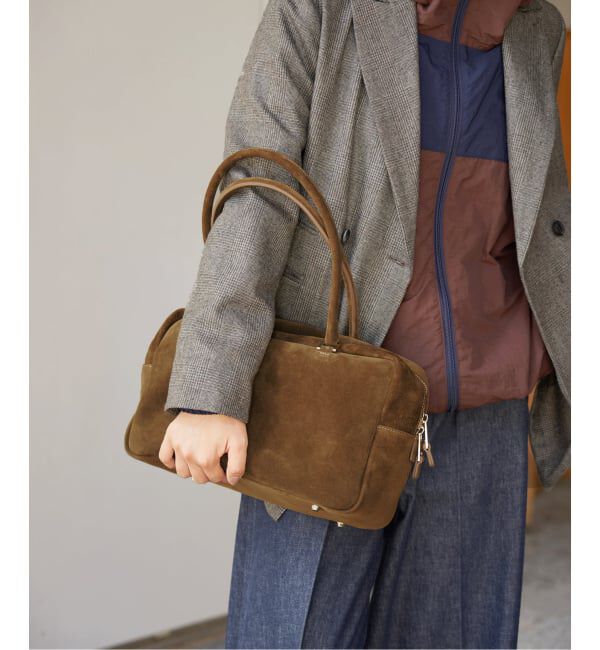 IENA「《追加》Manuel MILANO/マニュエルミラノ SUEDE BOSTON スエードボストンバッグ」|ボストンバッグ|