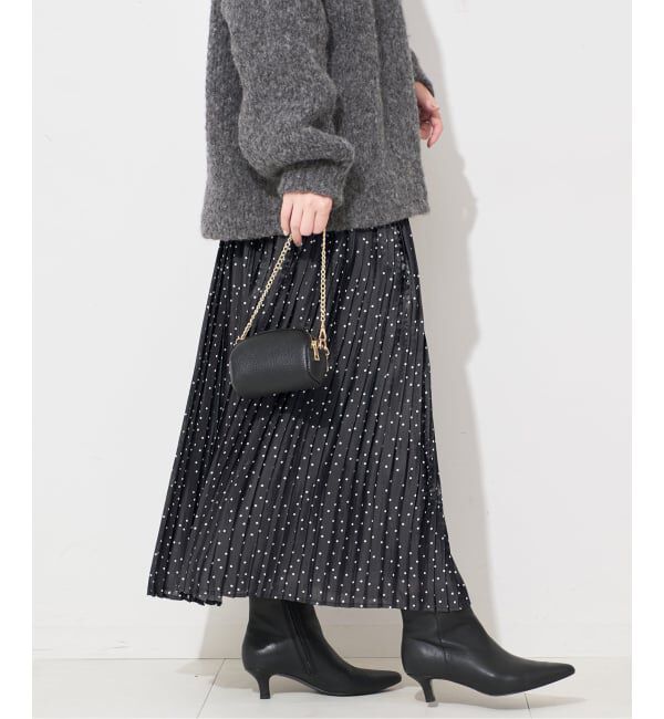 SLOBE IENA「ドットプリーツスカート」|スカート|