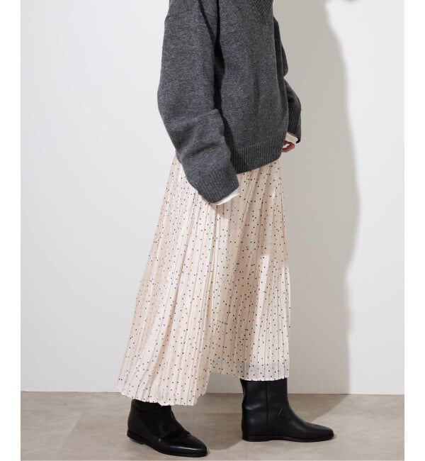 SLOBE IENA「ドットプリーツスカート」|スカート|