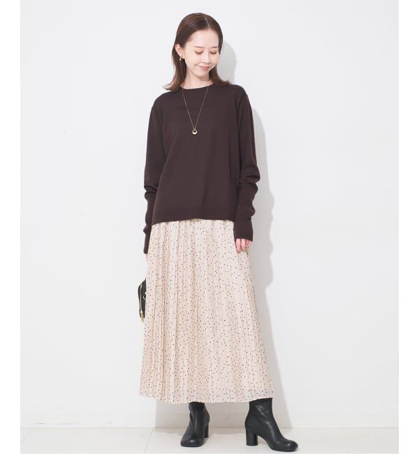 SLOBE IENA「ドットプリーツスカート」|スカート|