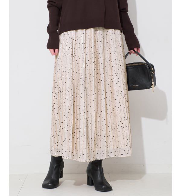 SLOBE IENA「ドットプリーツスカート」|スカート|
