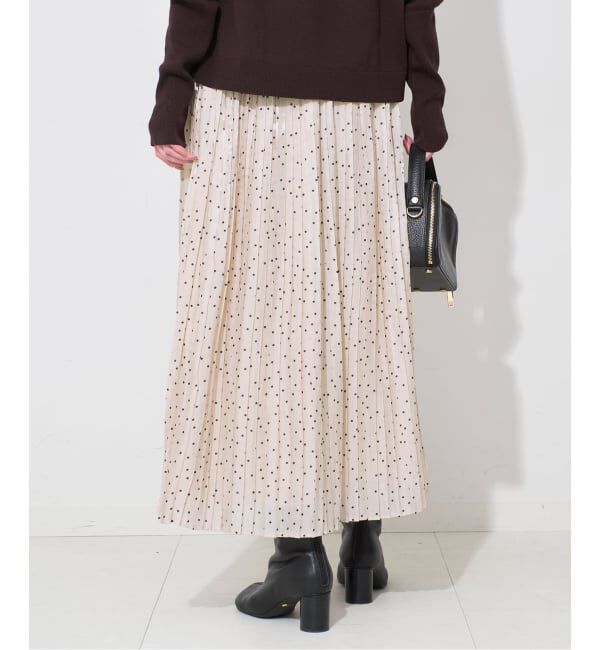 SLOBE IENA「ドットプリーツスカート」|スカート|