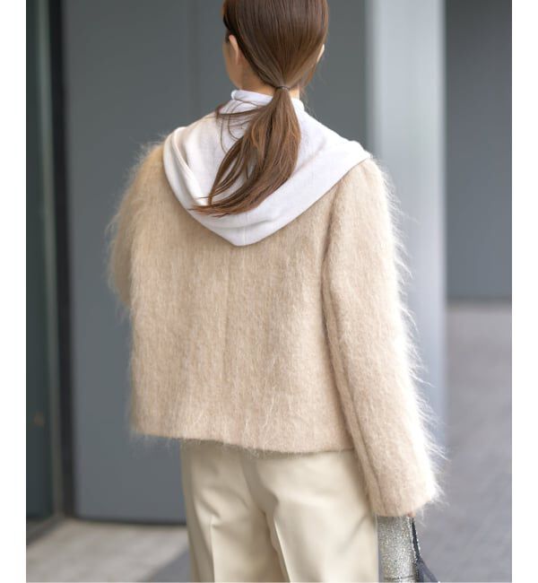 IENA「モヘヤMIXシャギー ショートコート」|その他|