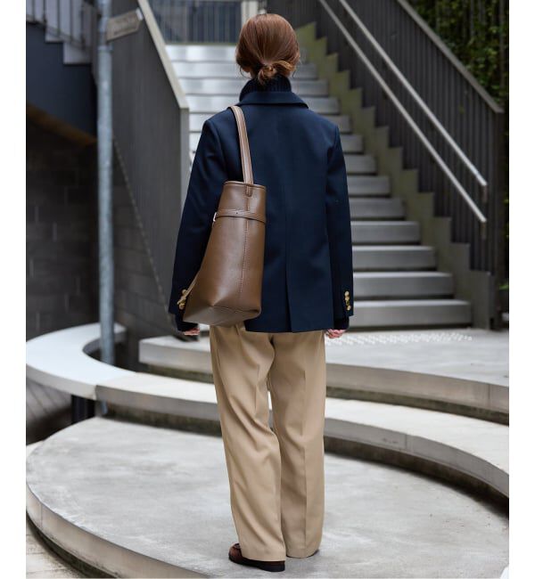 SLOBE IENA「《セットアップ対応可/WEBのみ4サイズ展開》撥水2タックチノパンツ」|チノ|