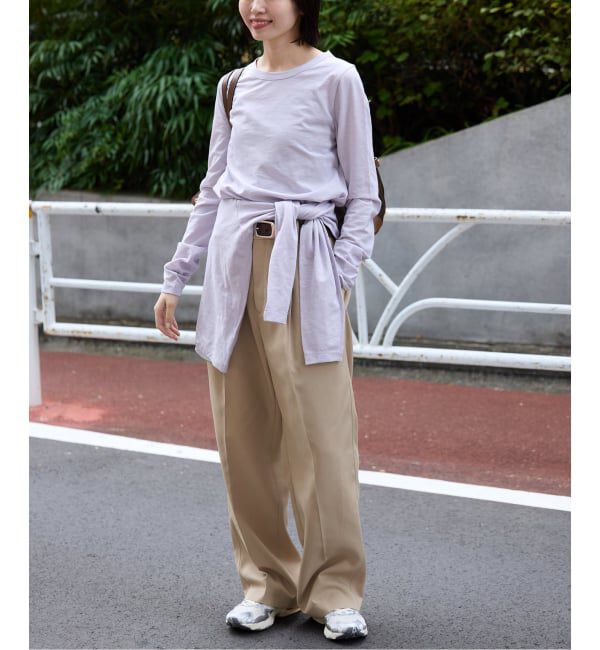 SLOBE IENA「《セットアップ対応可/WEBのみ4サイズ展開》撥水2タックチノパンツ」|チノ|