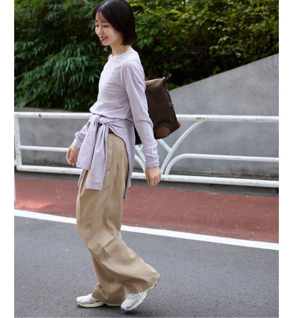 SLOBE IENA「《セットアップ対応可/WEBのみ4サイズ展開》撥水2タックチノパンツ」|チノ|