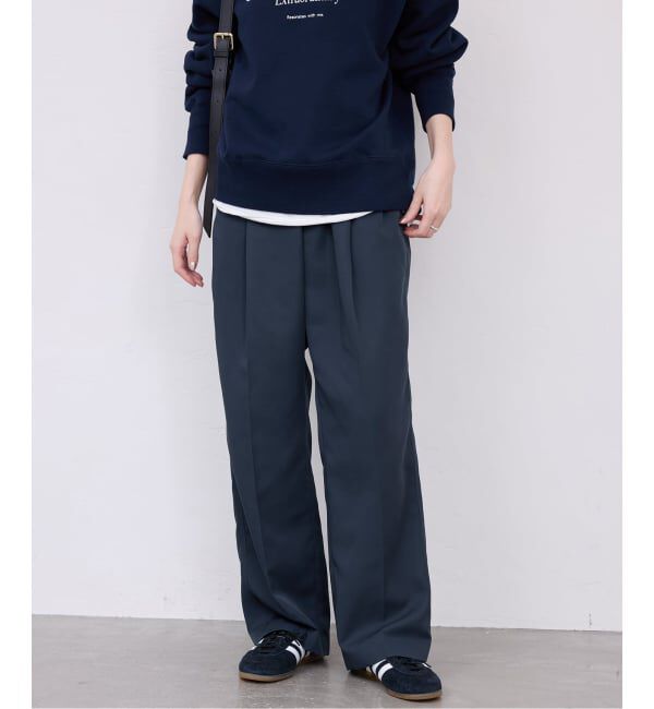 SLOBE IENA「《セットアップ対応可/WEBのみ4サイズ展開》撥水2タックチノパンツ」|チノ|