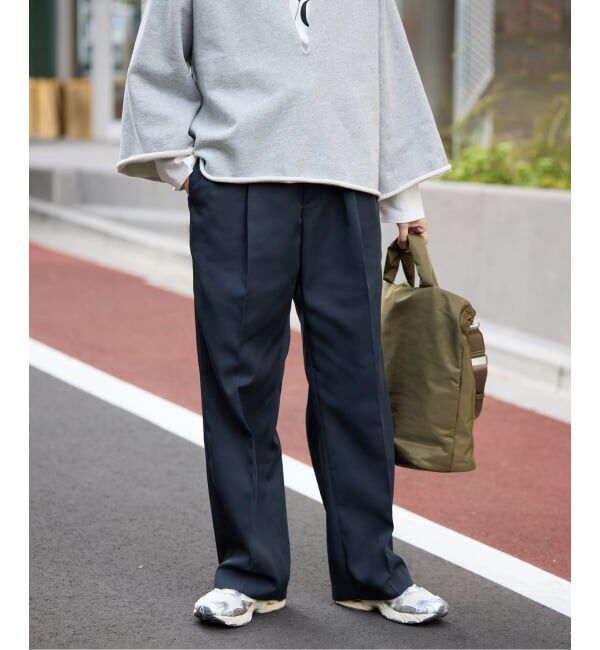 SLOBE IENA「《セットアップ対応可/WEBのみ4サイズ展開》撥水2タックチノパンツ」|チノ|