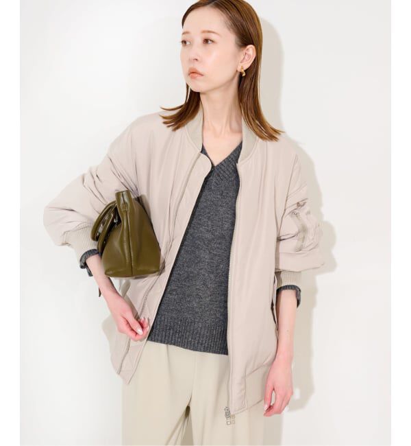 SLOBE IENA「中綿MA-1」|ブルゾン・スタジャン|