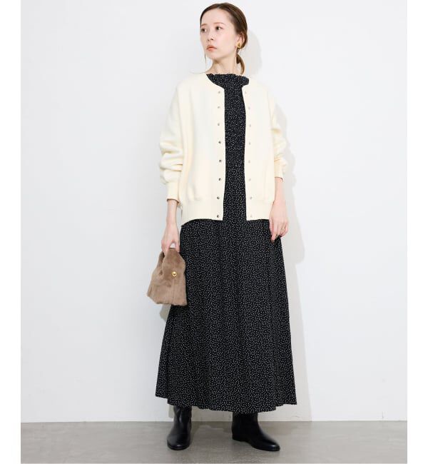 SLOBE IENA「《追加2予約》ドットシャーリングワンピース」|ワンピース|