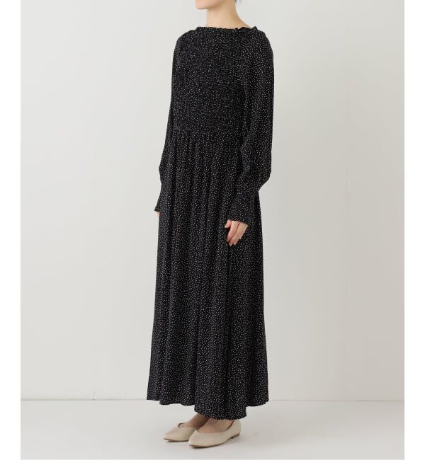 SLOBE IENA「《追加2予約》ドットシャーリングワンピース」|ワンピース|