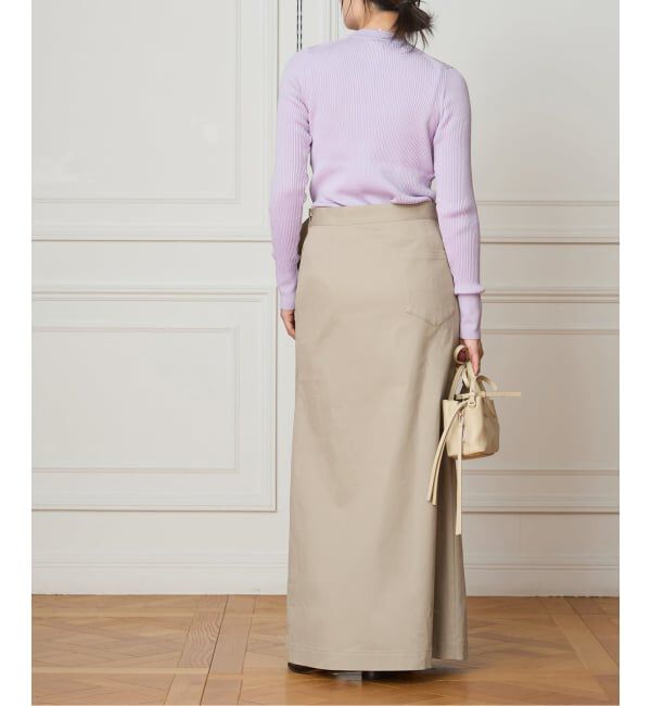 IENA LA BOUCLE「《予約》IENA LA BOUCLE コットンシルクRIBプルオーバー」|ニット・セーター|