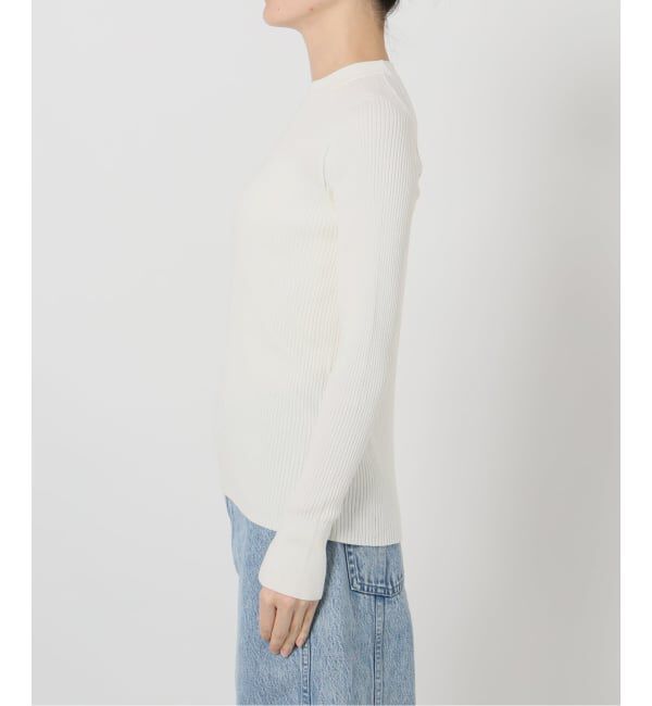 IENA LA BOUCLE「《予約》IENA LA BOUCLE コットンシルクRIBプルオーバー」|ニット・セーター|