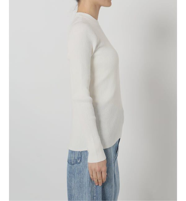 IENA LA BOUCLE「《予約》IENA LA BOUCLE コットンシルクRIBプルオーバー」|ニット・セーター|