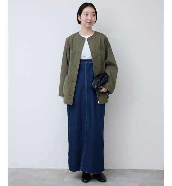 SLOBE IENA「《追加予約》ノーカラーサファリブルゾン」|その他|