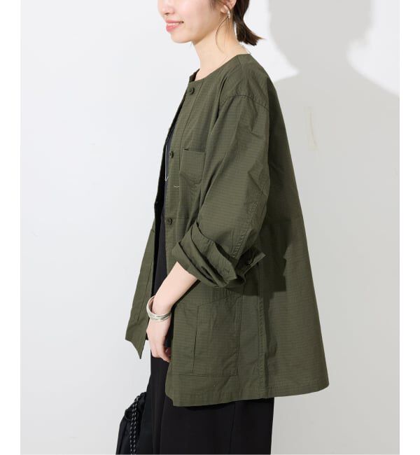 SLOBE IENA「《追加予約》ノーカラーサファリブルゾン」|その他|